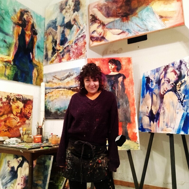 Chiara Abbaticchio - L'artista al lavoro