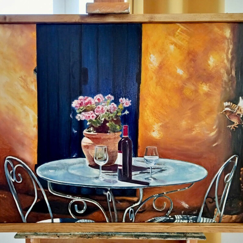 Christel Alcala - L'artiste au travail