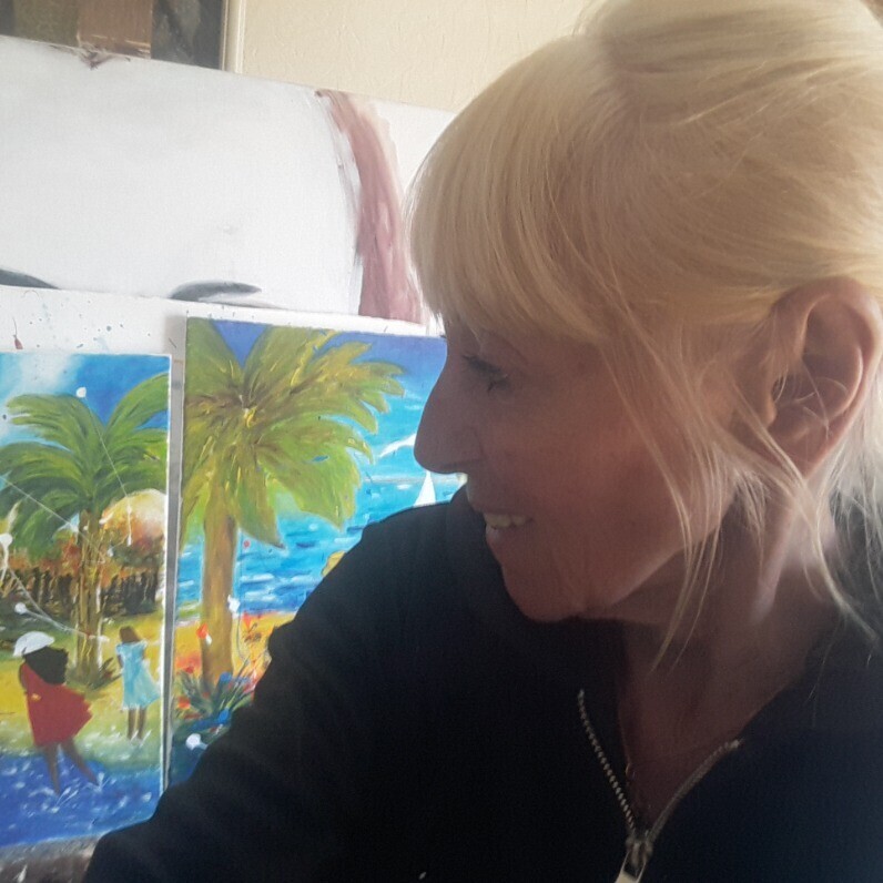 Christiane Guerry - The artist at work