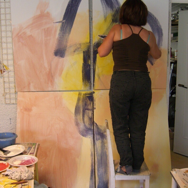 Christiane Sottile - De kunstenaar aan het werk