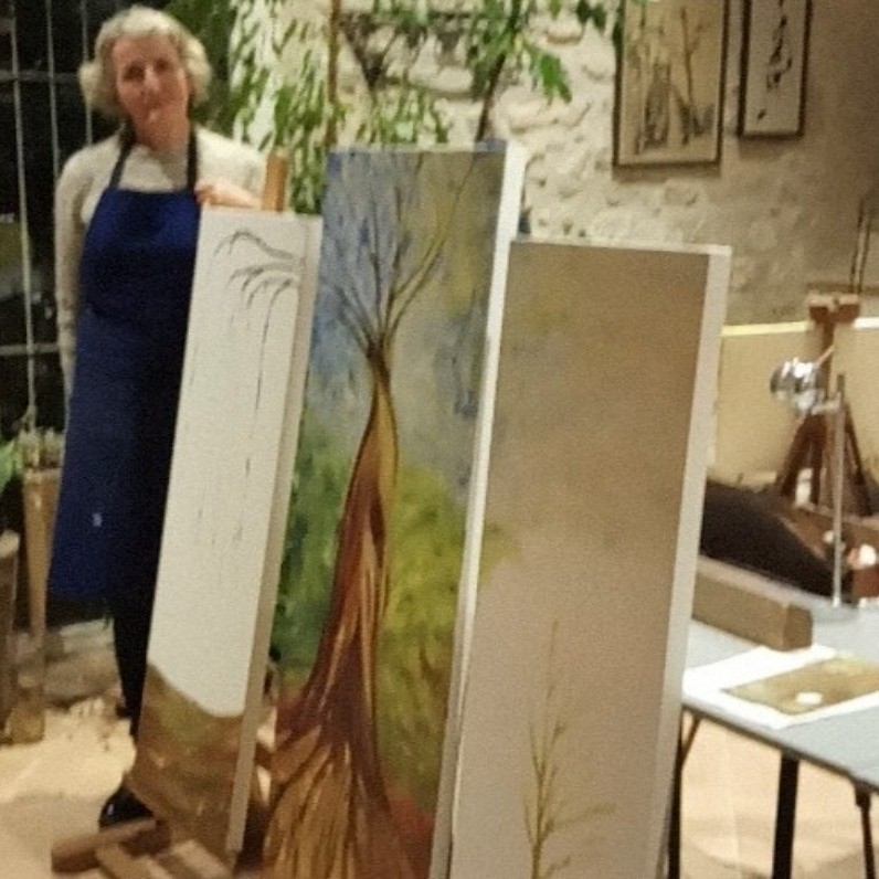 Christine Desplanque - The artist at work