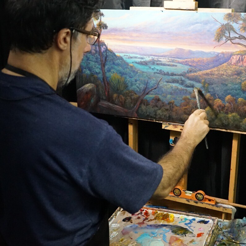 Christopher Vidal - The artist at work