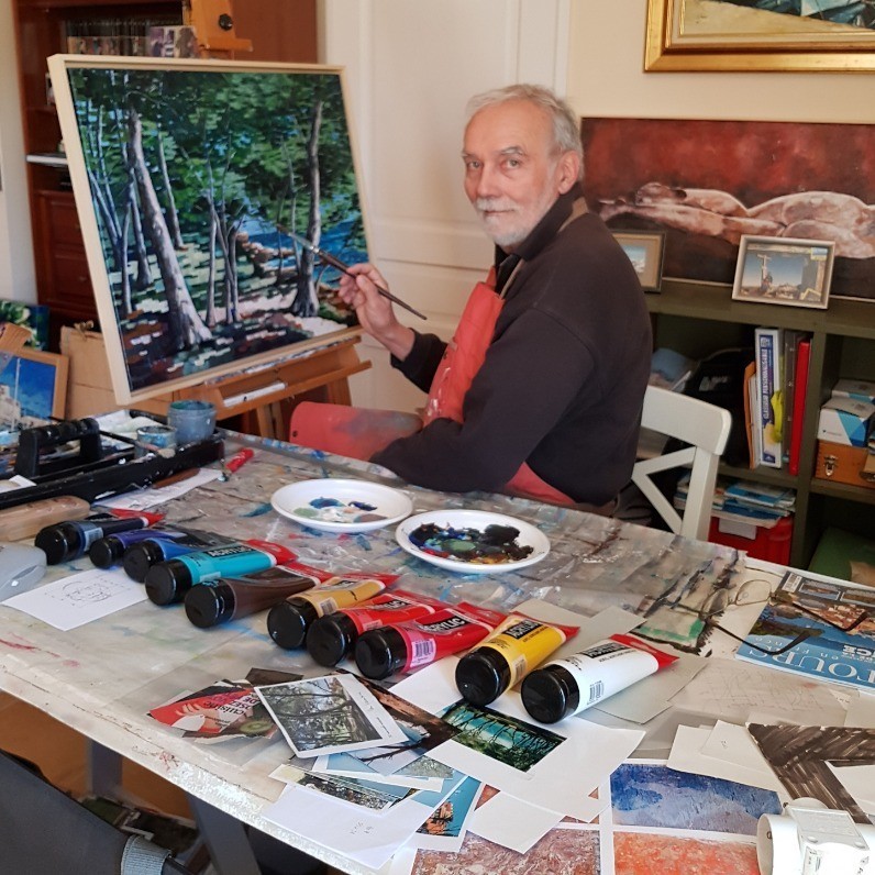Claude Bonnin - The artist at work