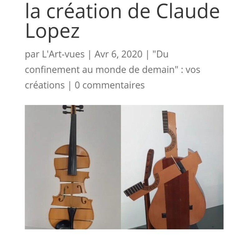 Claude Lopez - L'artiste au travail