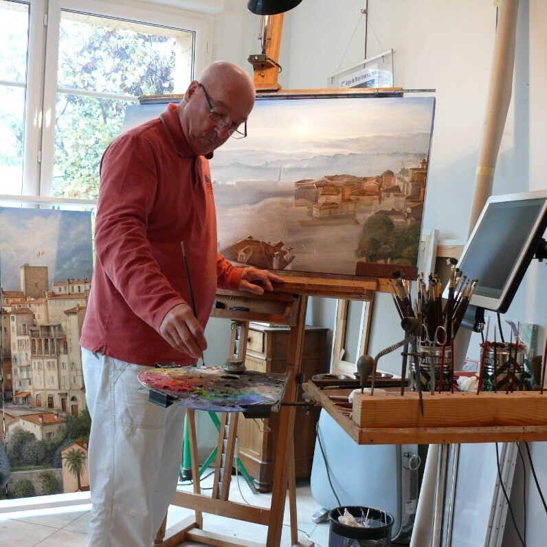 Claude Ruby - The artist at work