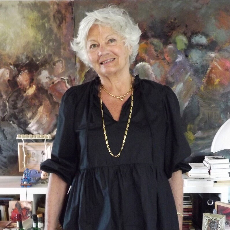 Claudine Gregoire - De kunstenaar aan het werk