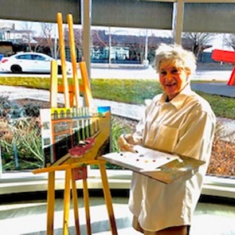 Colleen Pattrick - The artist at work