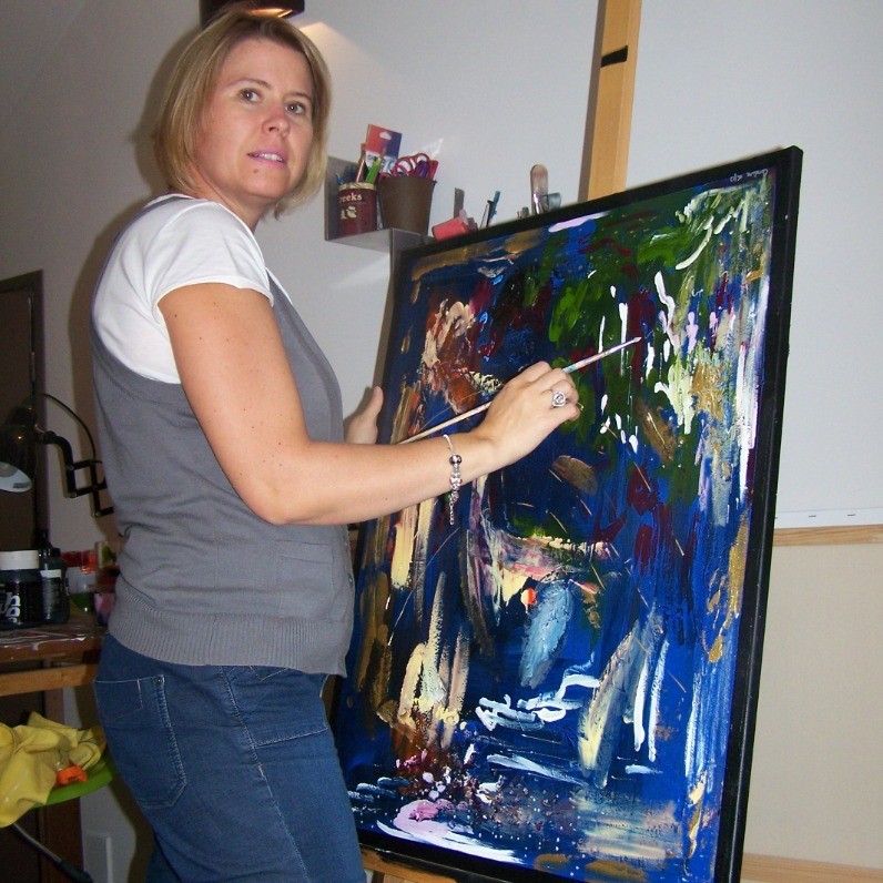 Coraline Auger - L'artiste au travail