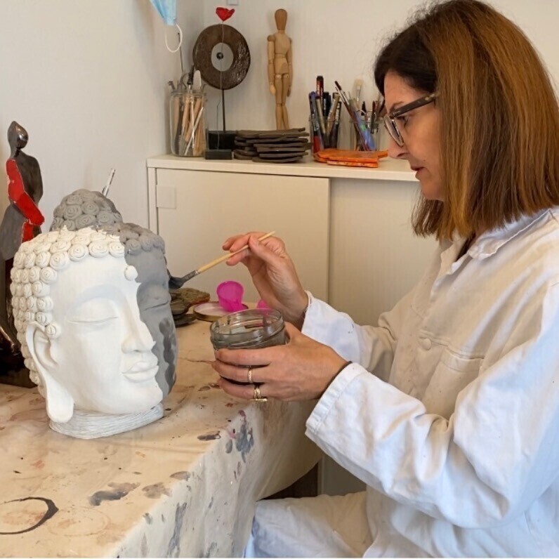 Corinne Jeanjean - L'artiste au travail