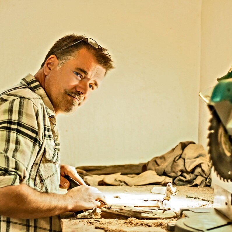 Craig Johnstone - The artist at work