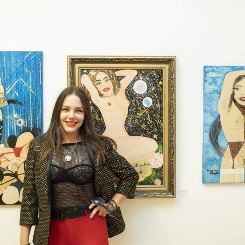 Carmen Alexandra Mocioaca - The artist at work