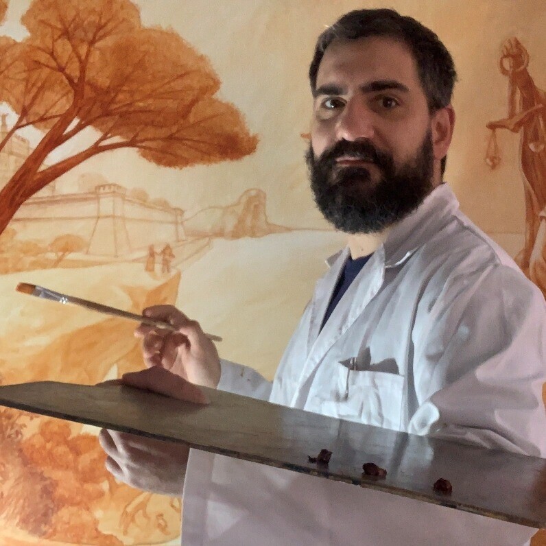 Cristiano Quagliozzi - L'artista al lavoro