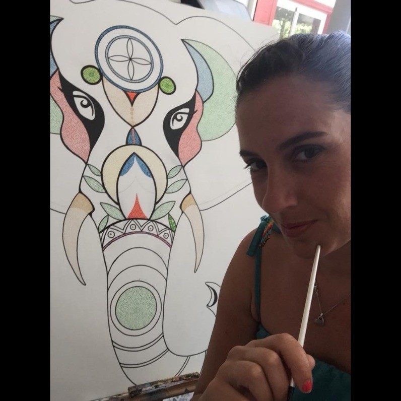 Chantal Vieira - L'artiste au travail