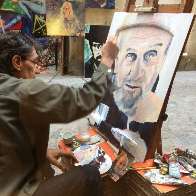 Hubert Cyr-Antoine - The artist at work