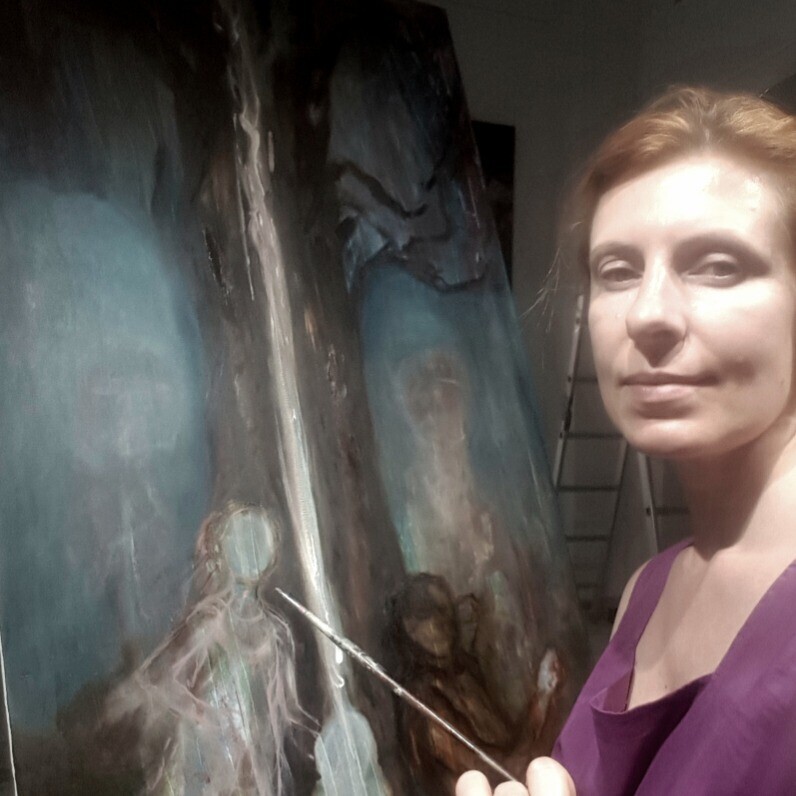 Daina Maslauskaite - The artist at work
