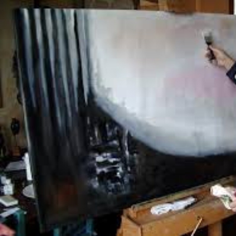 Daniel Mangin - L'artiste au travail