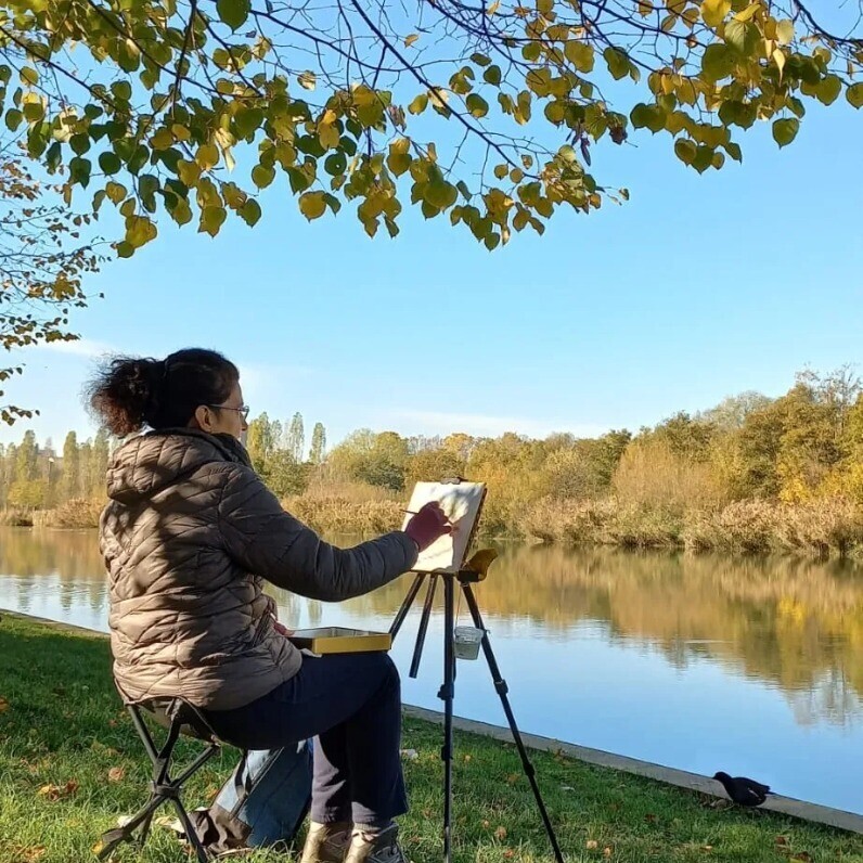 Daniela Protopapa - L'artista al lavoro