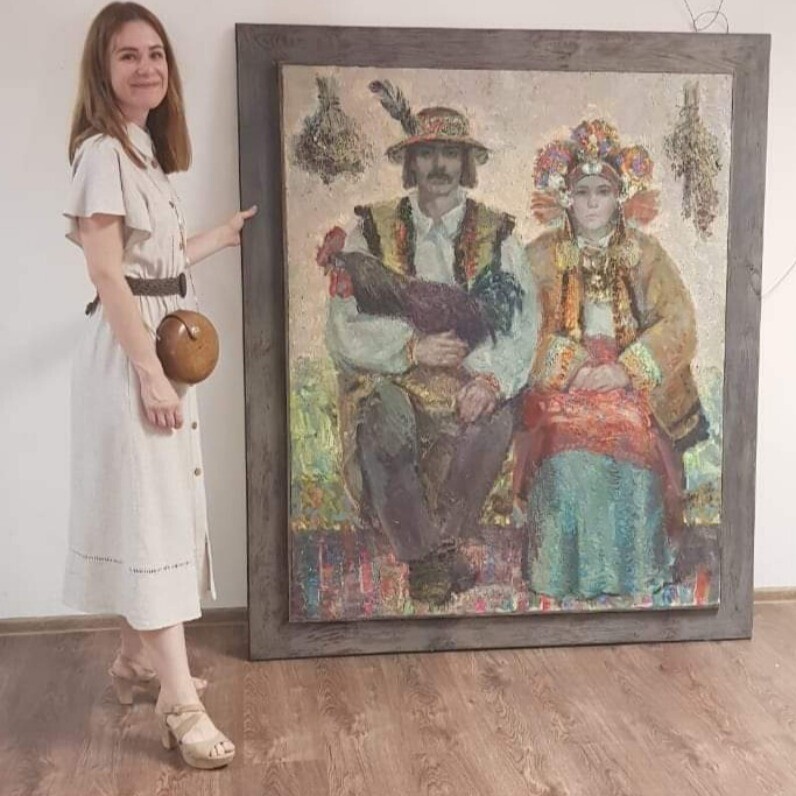 Dariia Onyshchenko - The artist at work