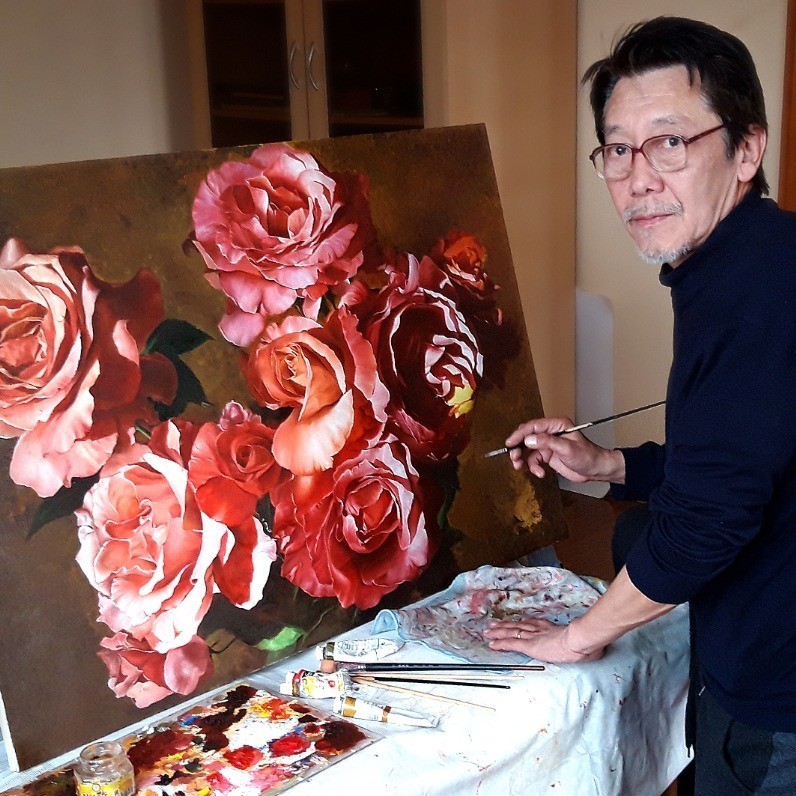 Darkan Yermekbayev - The artist at work