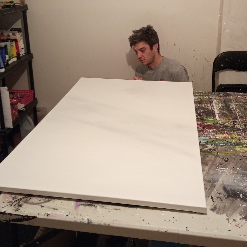 Mathieu Dauphinais (Dauphinais) - The artist at work