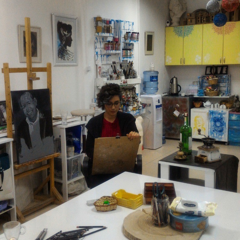 Derya Aydoğdu - Sanatçı iş başında