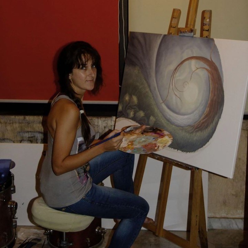 Diana Loura Zaidan - The artist at work