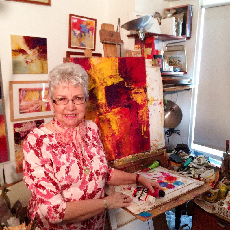 Diane Leon - The artist at work