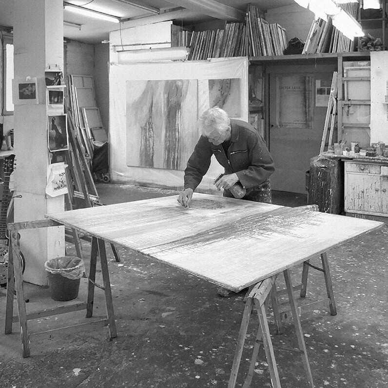 Dieter Laue - The artist at work