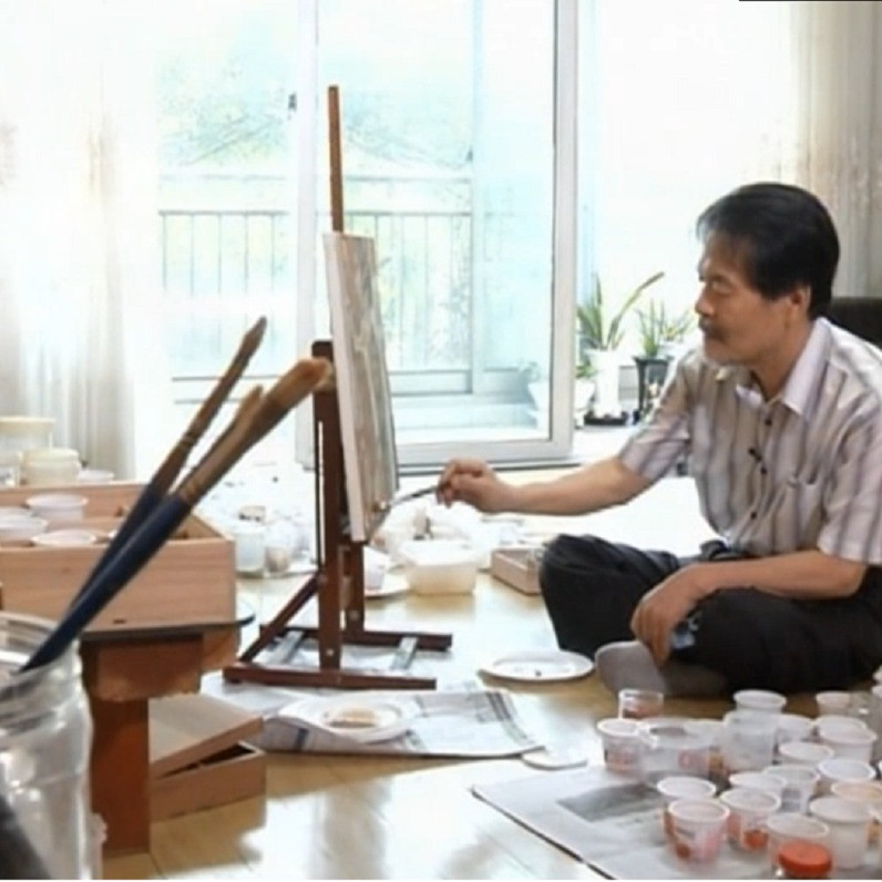 Dojoong Jo - The artist at work