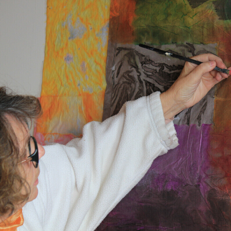 Dominique Comolet - L'artiste au travail