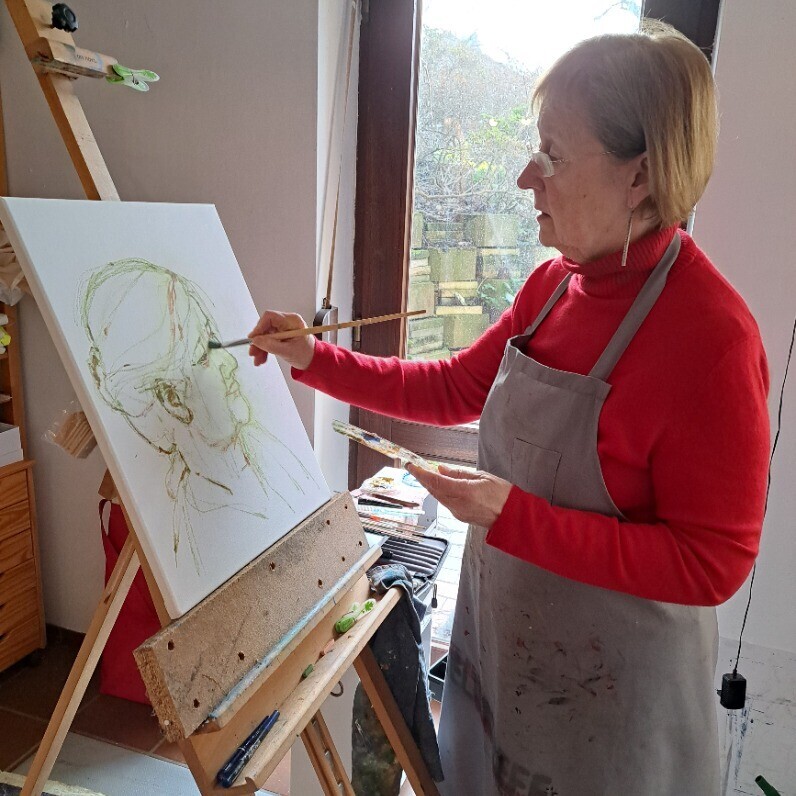 Doris Reineking - Der Künstler bei der Arbeit