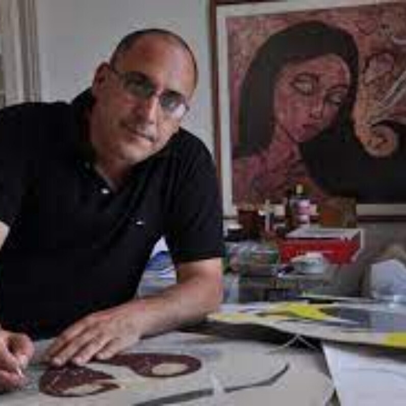 Eduardo Guerra - L'artiste au travail