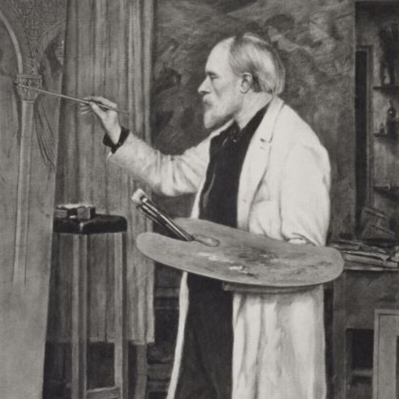 Edward Burne-Jones - Sanatçı iş başında