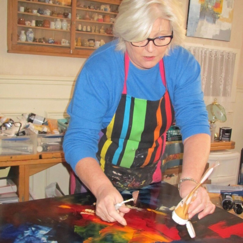 Edwige Leprin - The artist at work