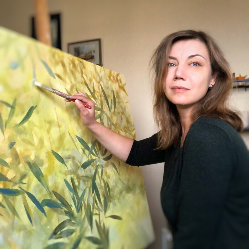 Ekaterina Shenayeva - Sanatçı iş başında
