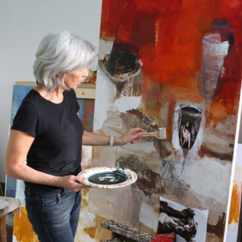 Elena Gatti - El artista trabajando
