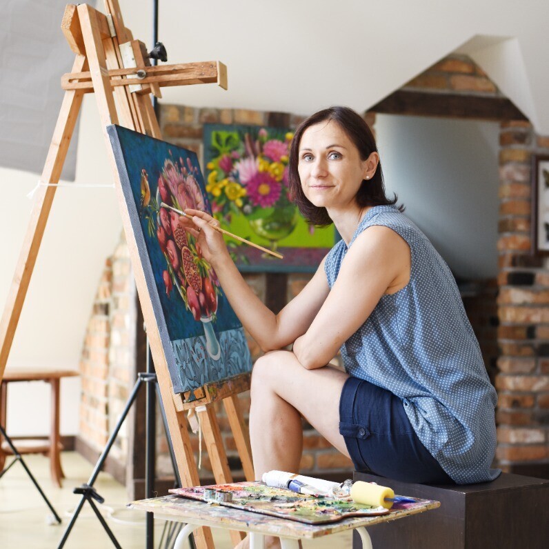 Elena Shichko - The artist at work