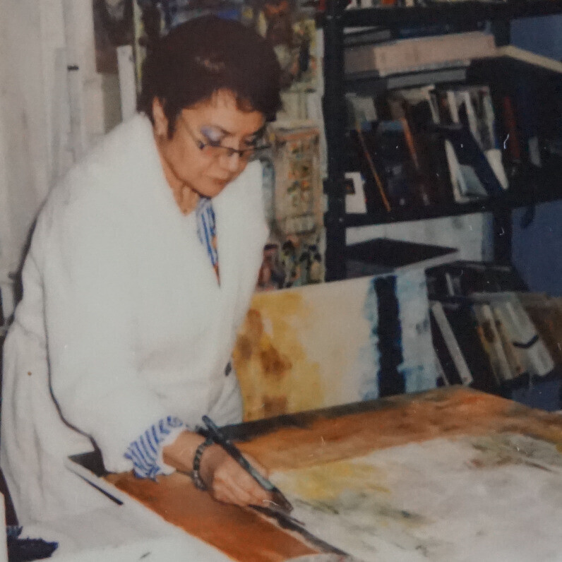 Eliette Gaurin - El artista trabajando