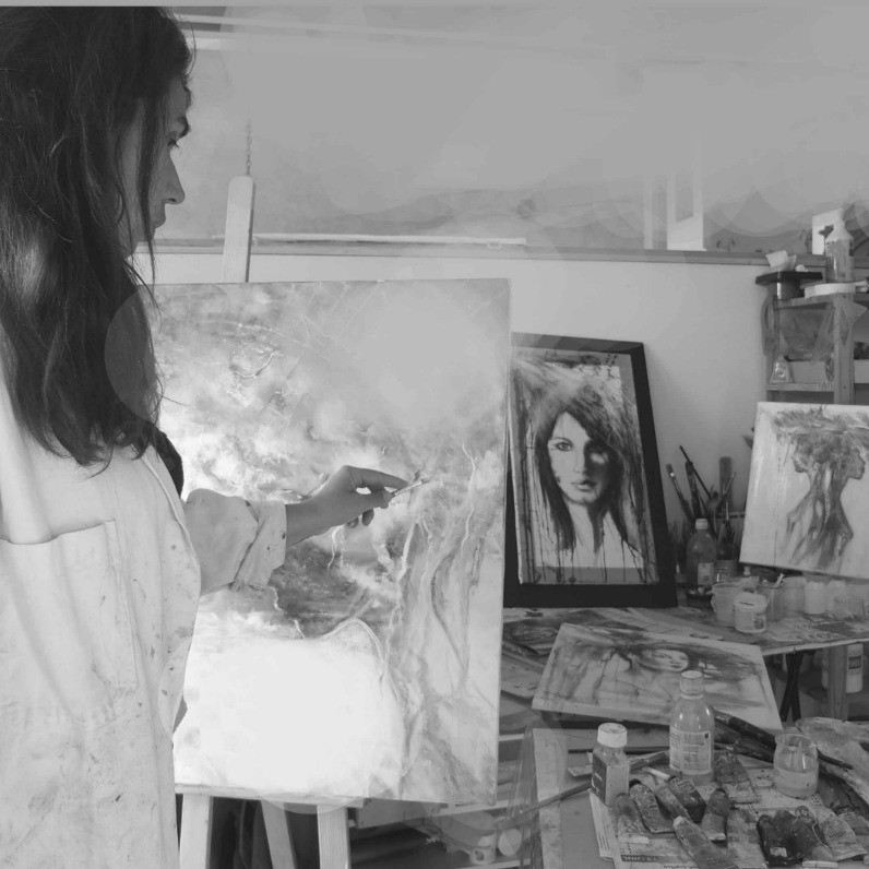 Elisabeth Constantin - The artist at work