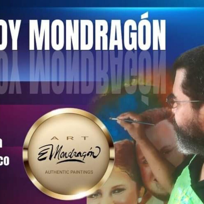 Eloy Mondragón - The artist at work