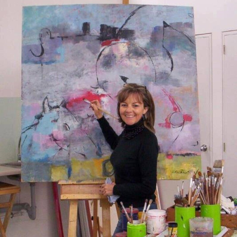 Elsa Russi - El artista trabajando