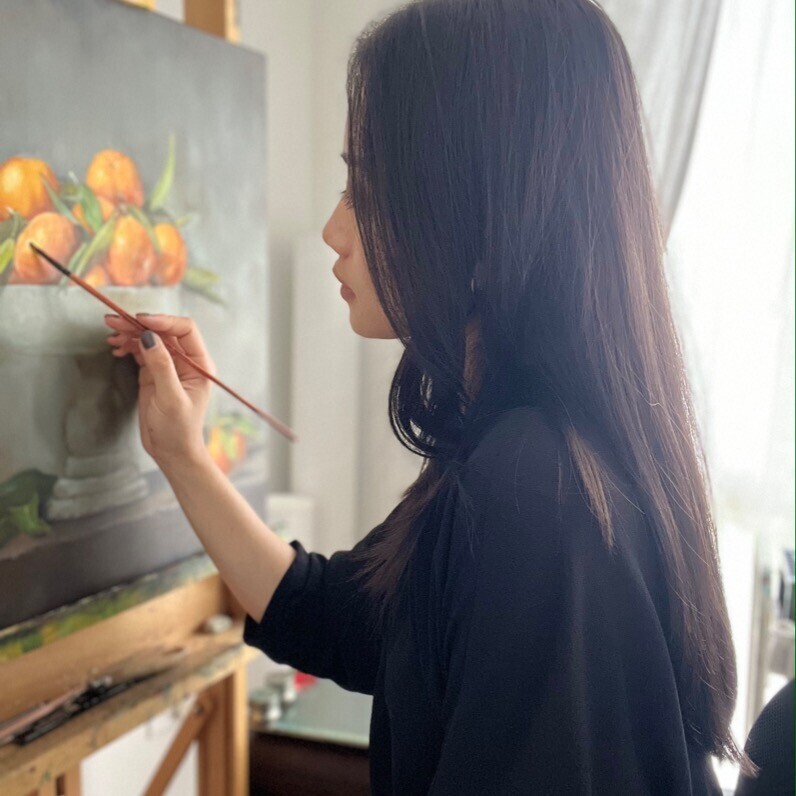 Eva Chen - The artist at work