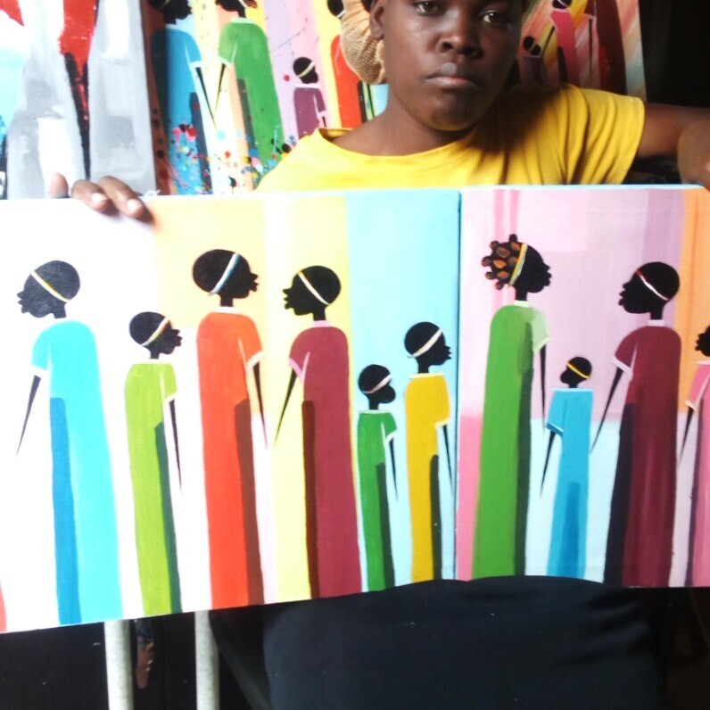 Evelyn Babirye - The artist at work