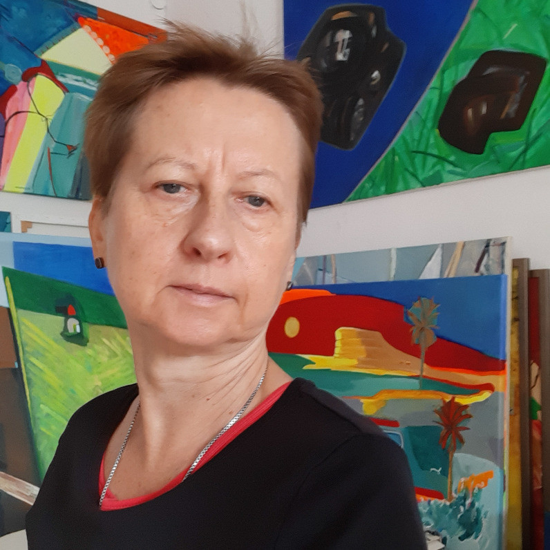Ewa Osińska-Rozpędek - L'artista al lavoro
