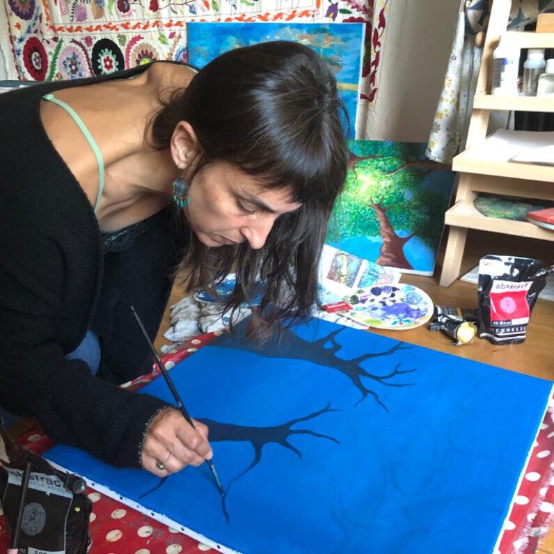 Fabienne Choyau - L'artiste au travail