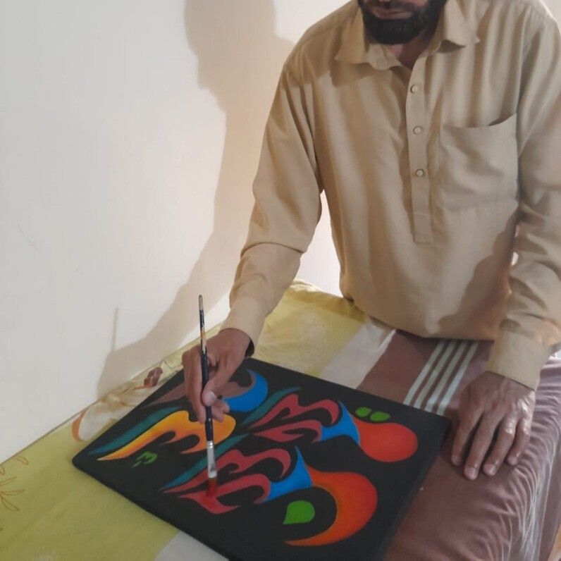 Faisal Shah - The artist at work
