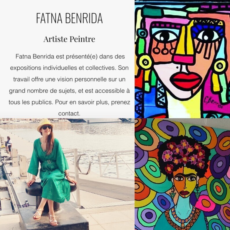 F.Benrida - De kunstenaar aan het werk