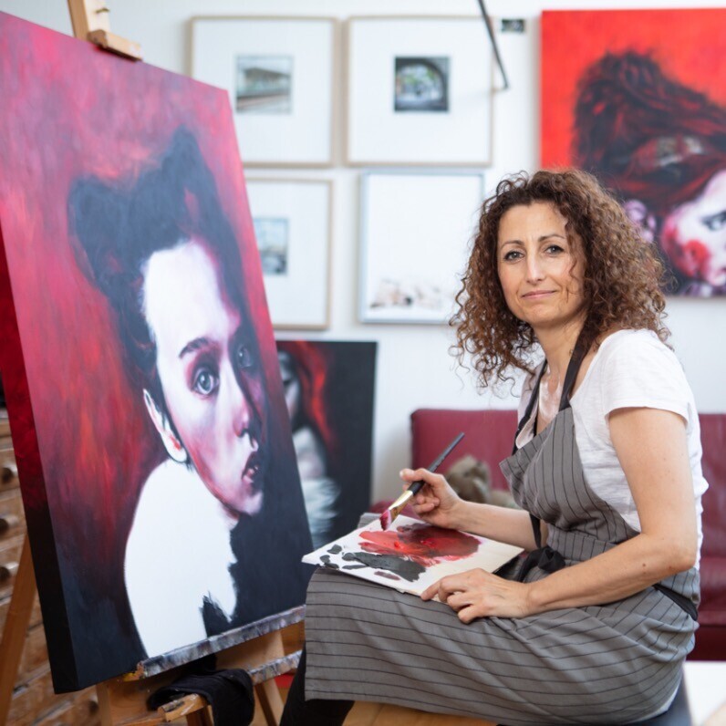 Federica Belloli - L'artiste au travail