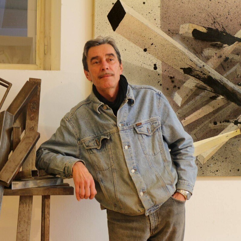 Jan Fekete - The artist at work