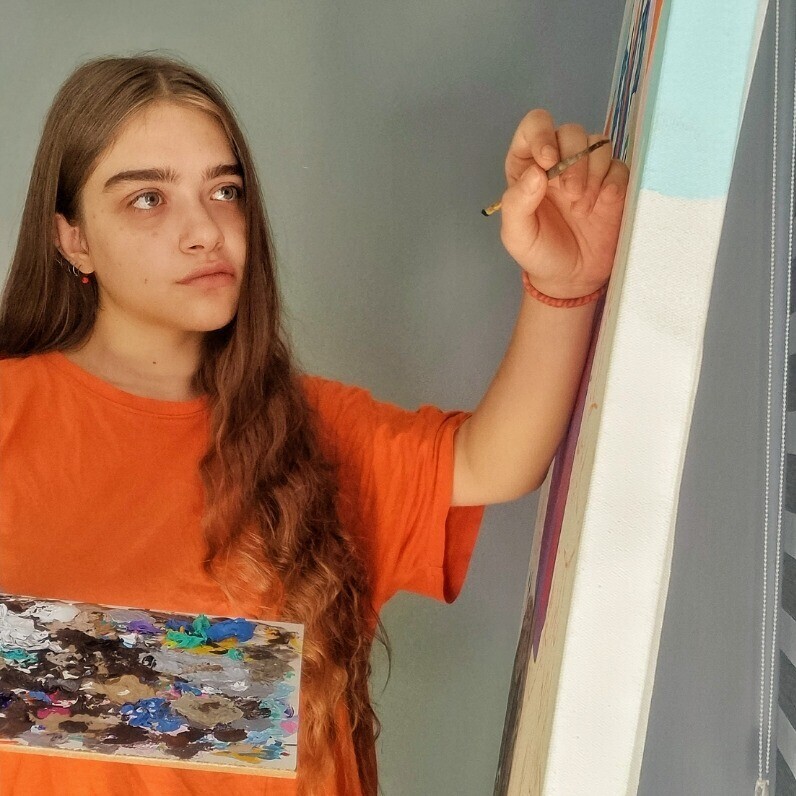 Fevziye Özocak - Ο καλλιτέχνης στην εργασία
